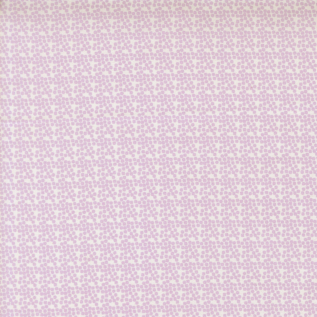Gathered Bonbons Pebbles in Lilac by Jen Kingwell for Moda – soft lilac with small white pebbly marks (18301 11)