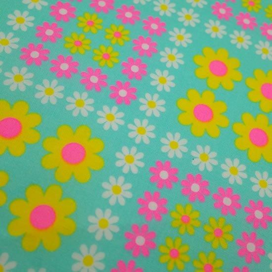 Charmy remix fabric in Light Blue by Antique Fabric Pinks