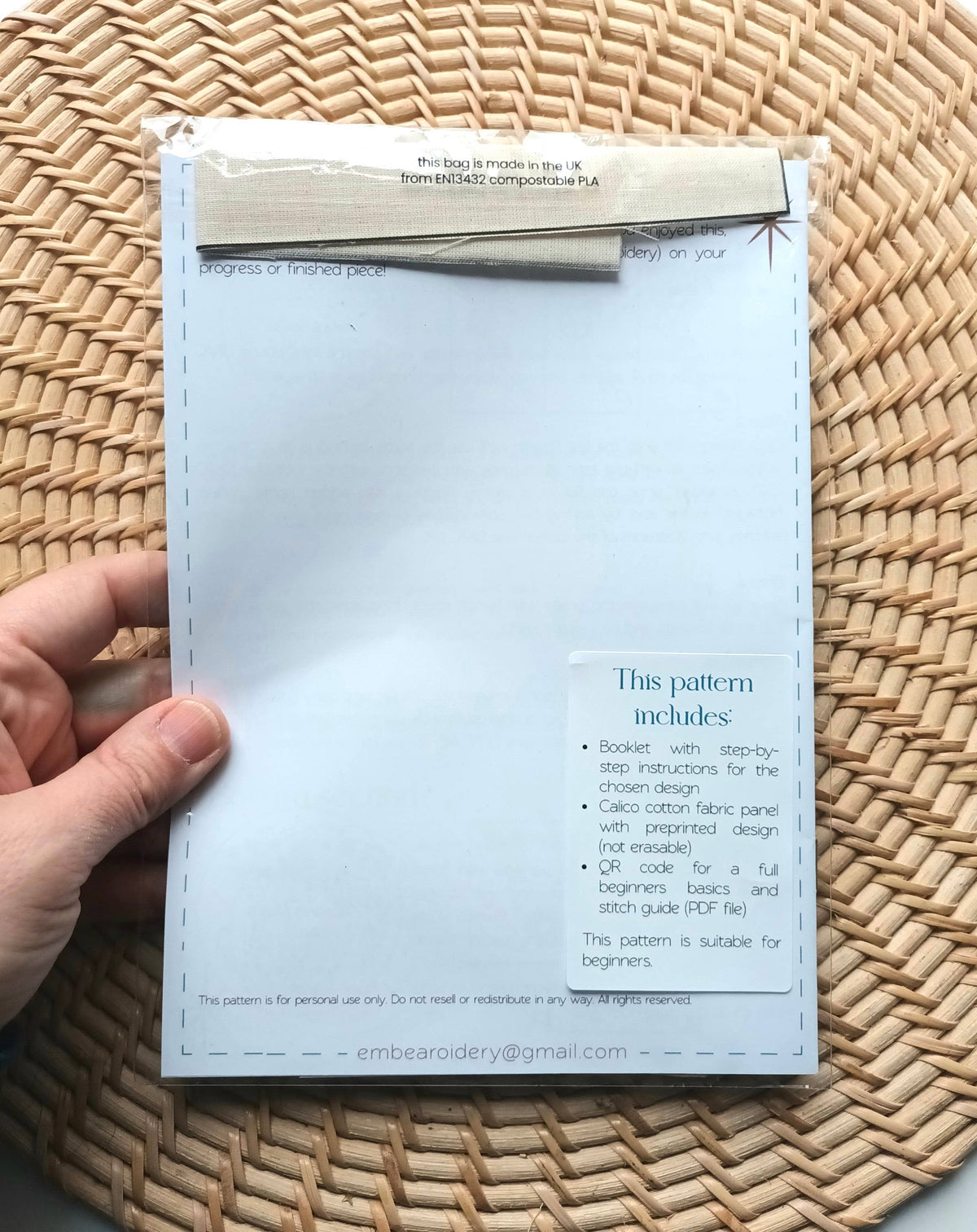 Rainbow – Preprinted Embroidery Pattern Panel