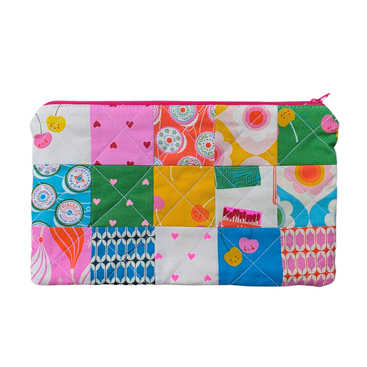 Scrappy Square Patchwork Pouch Kit