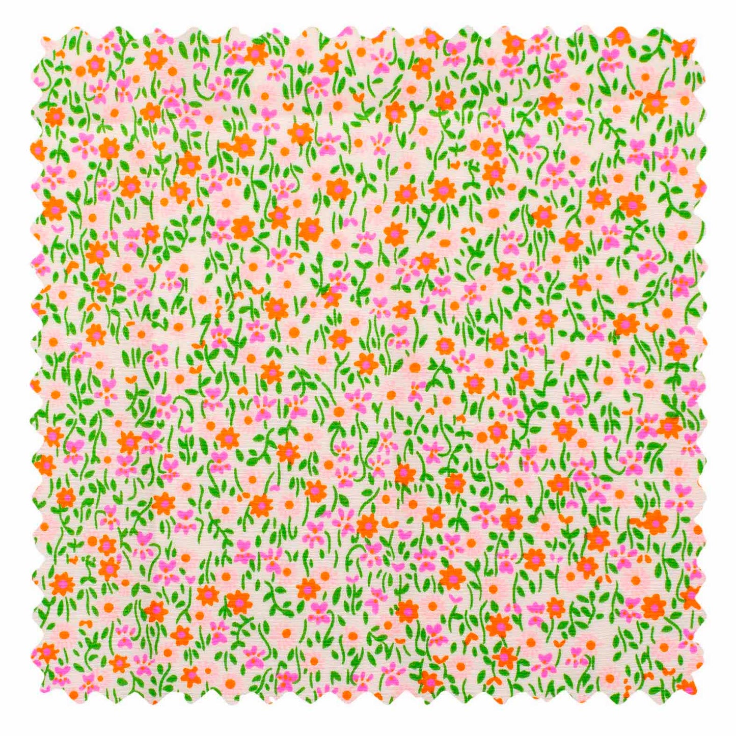 Petit Pan Flower Power Cotton Coupon, Pink (50 x 70cm)