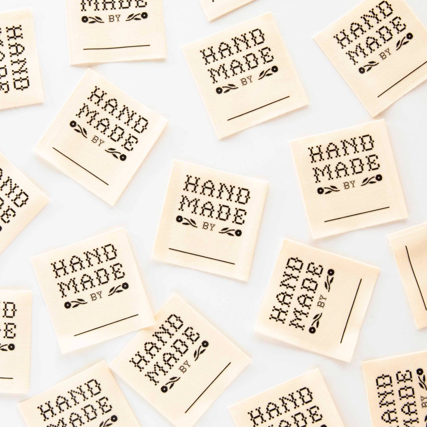 Crafty Handmade By: Organic Cotton Write In Woven Sew-In Labels by Sarah Hearts (4pk)