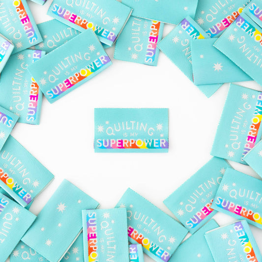 Quilting is My Superpower - Sew-In Labels by Sarah Hearts (8pk)