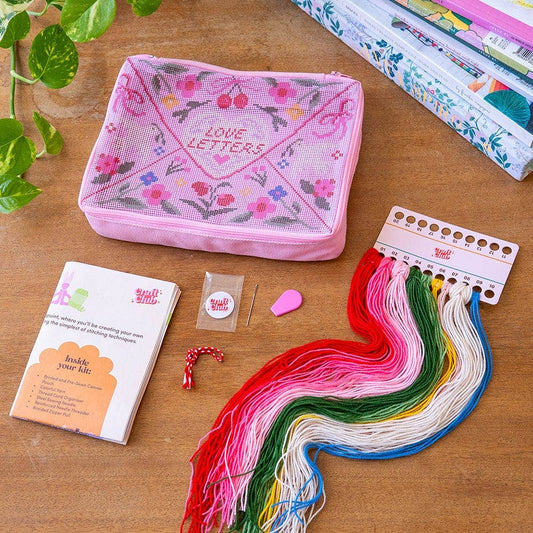Love Letters Needlepoint Pouch Kit β Craft Club