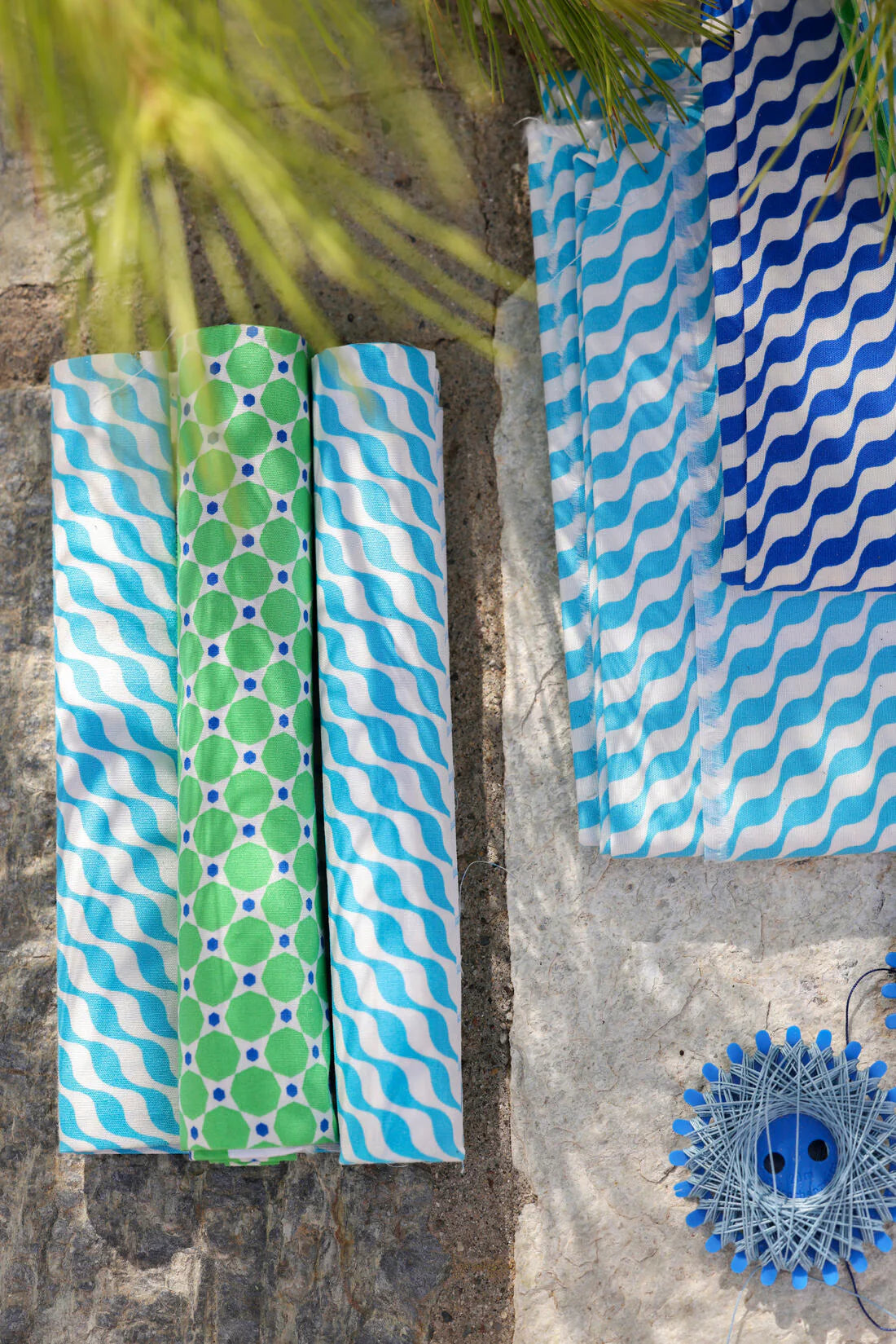 Petit Pan Mimoun Cotton Coupon, Green (50 x 70cm)