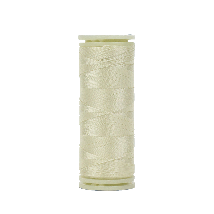 WonderFil DecoBob Thread – Antique White (DBS-112) | 80wt Cottonized Polyester – 250m