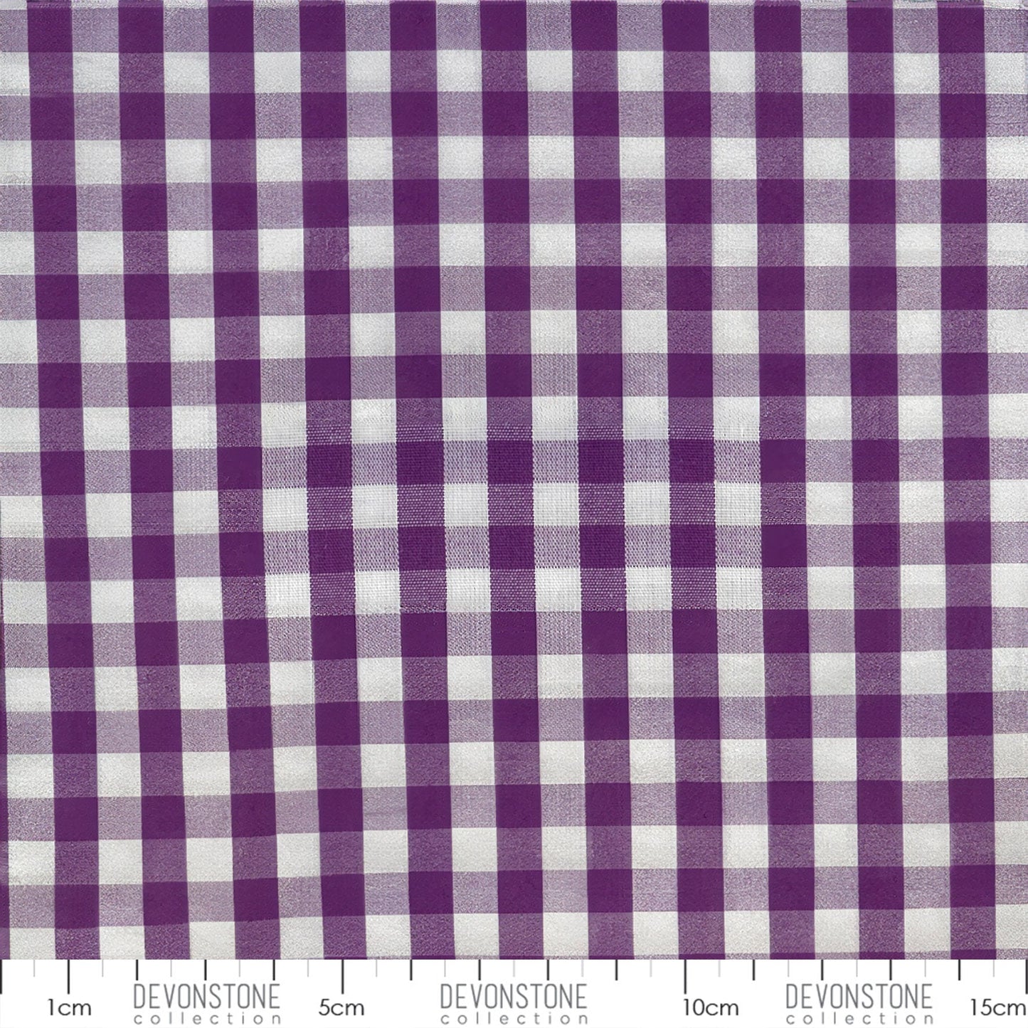 Devonstone Collection 1/4 inch woven gingham in Purple (DV2914) fabric swatch