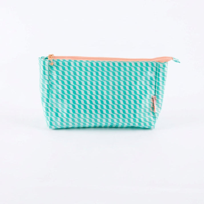 Petit Pan boxed sewing and travel pouch in Kifkif water green
