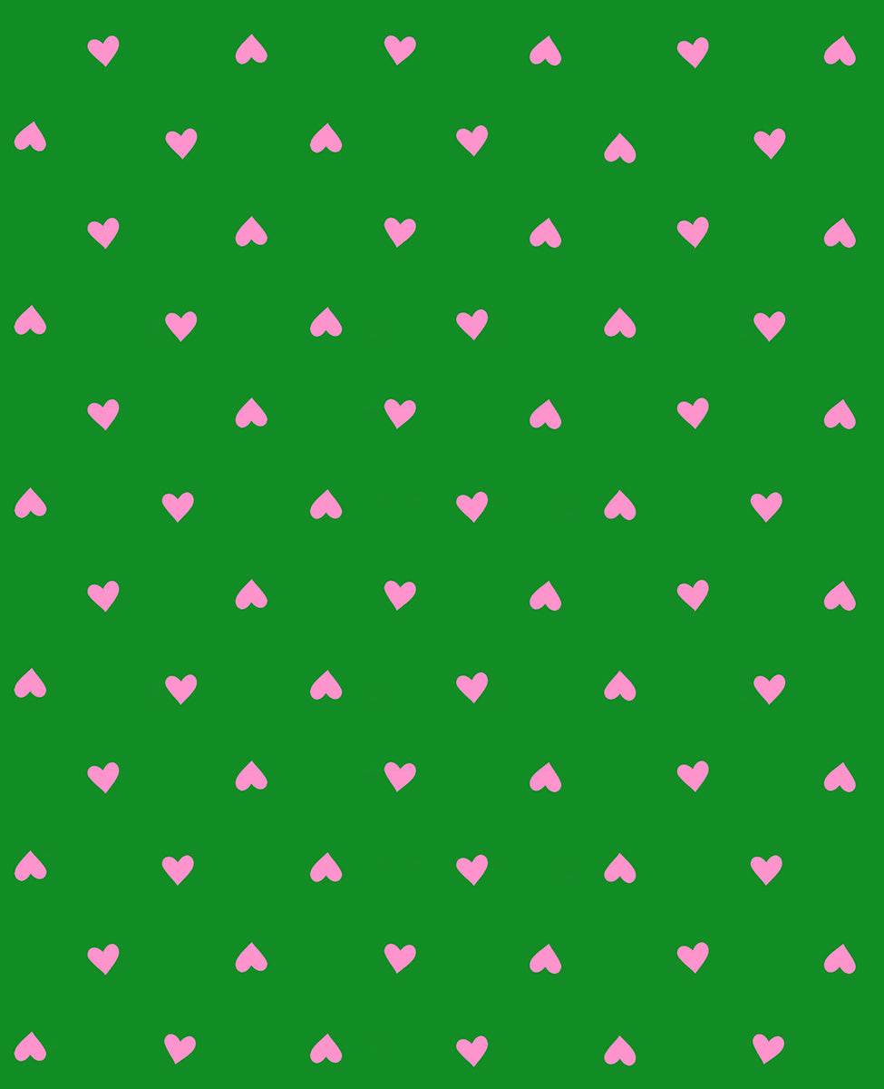 Trinketry – Hearts – Deep Verdant and Neon – Ruby Star Society
