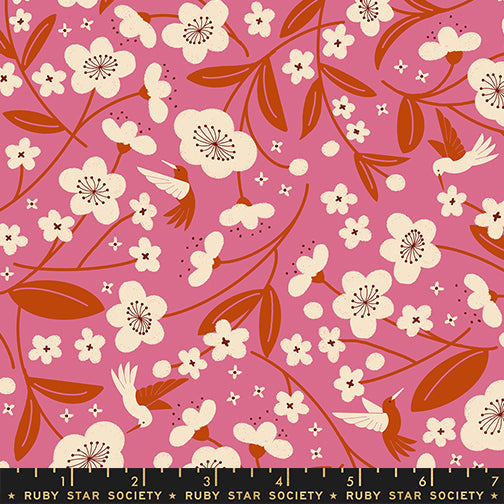 Persimmon – Persimmon Blossoms – Hibiscus – Ruby Star Society (RS1121 11)