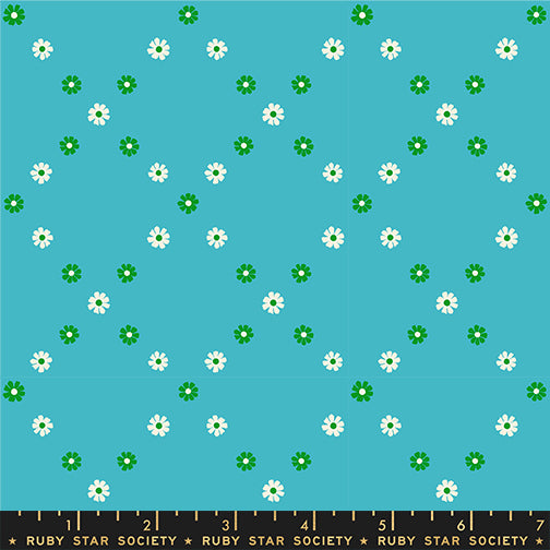 Best Day Ever – Diamond Flowers in Dark Turquoise by Melody Miller (RS0107 16) – Ruby Star Society