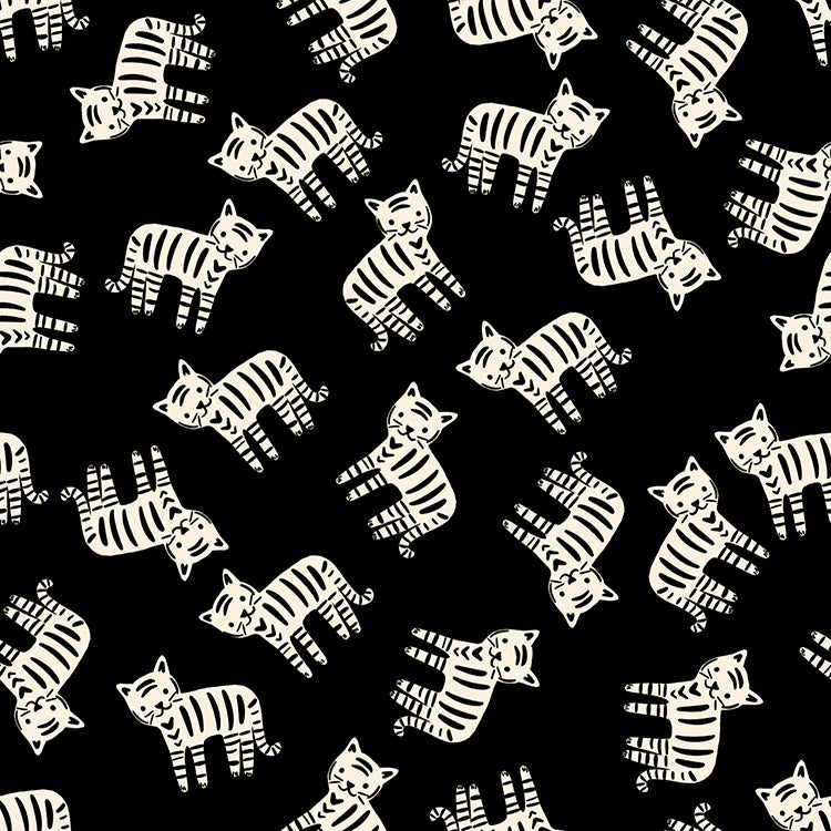 1-800-Calico Meow Black by Alexia Marcelle Abegg for Ruby Star Society