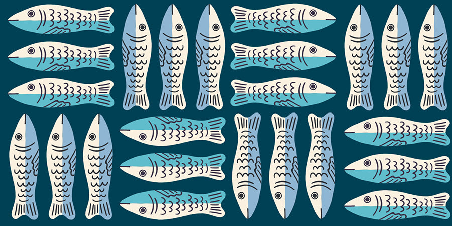 1-800-Calico Little Sardines Galaxy by Alexia Marcelle Abegg for Ruby Star Society