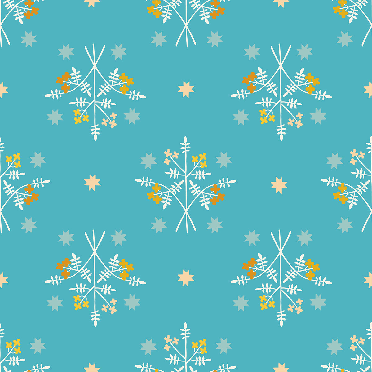 1-800-Calico Bouquet Wave by Alexia Marcelle Abegg for Ruby Star Society