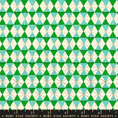 Merry Happy – Happy Hexie – Metallic Verdant – Ruby Star Society (RS3102 16M)
