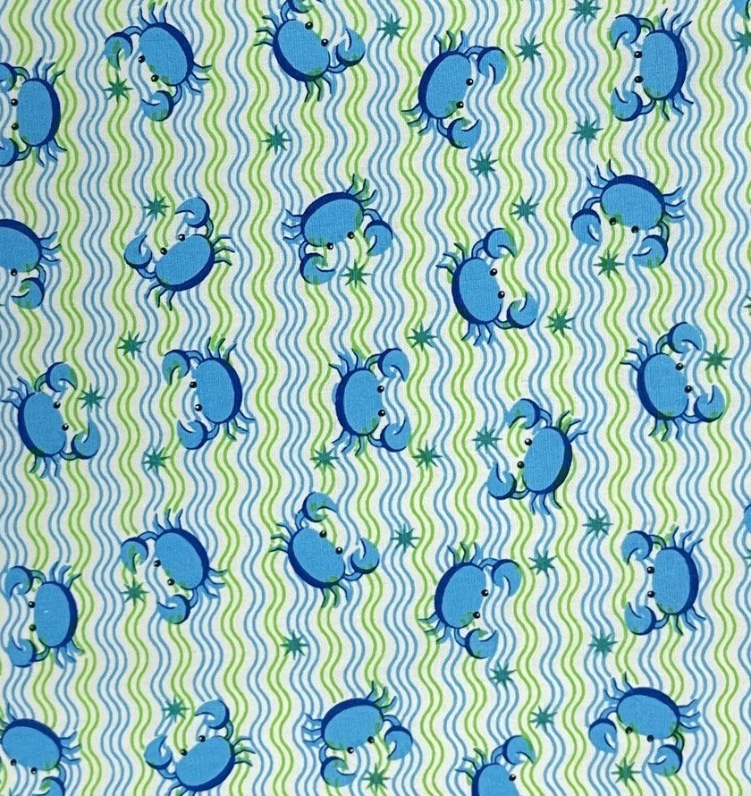Petit Pan Krabig Cotton Coupon, Blue (50 x 70cm)