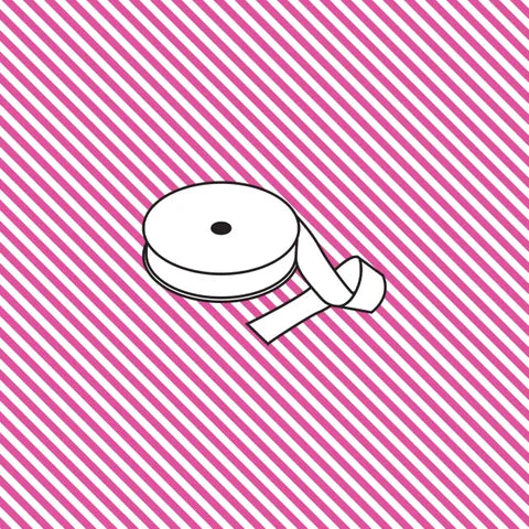 25mm Cotton Bias Binding – 1/8 Stripe – Kylie – Devonstone (DVBB2991)