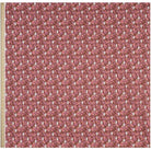 Full width of Liberty x Miffy Prairie Day Tana Lawn in deep burgundy, showing the complete print repeat