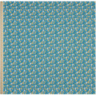 Full width of Liberty x Miffy Prairie Day Tana Lawn in bright teal, showing the complete print repeat