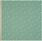 Full width of Liberty x Miffy A Sweet Birthday Tana Lawn in rich green, showing the complete print repeat