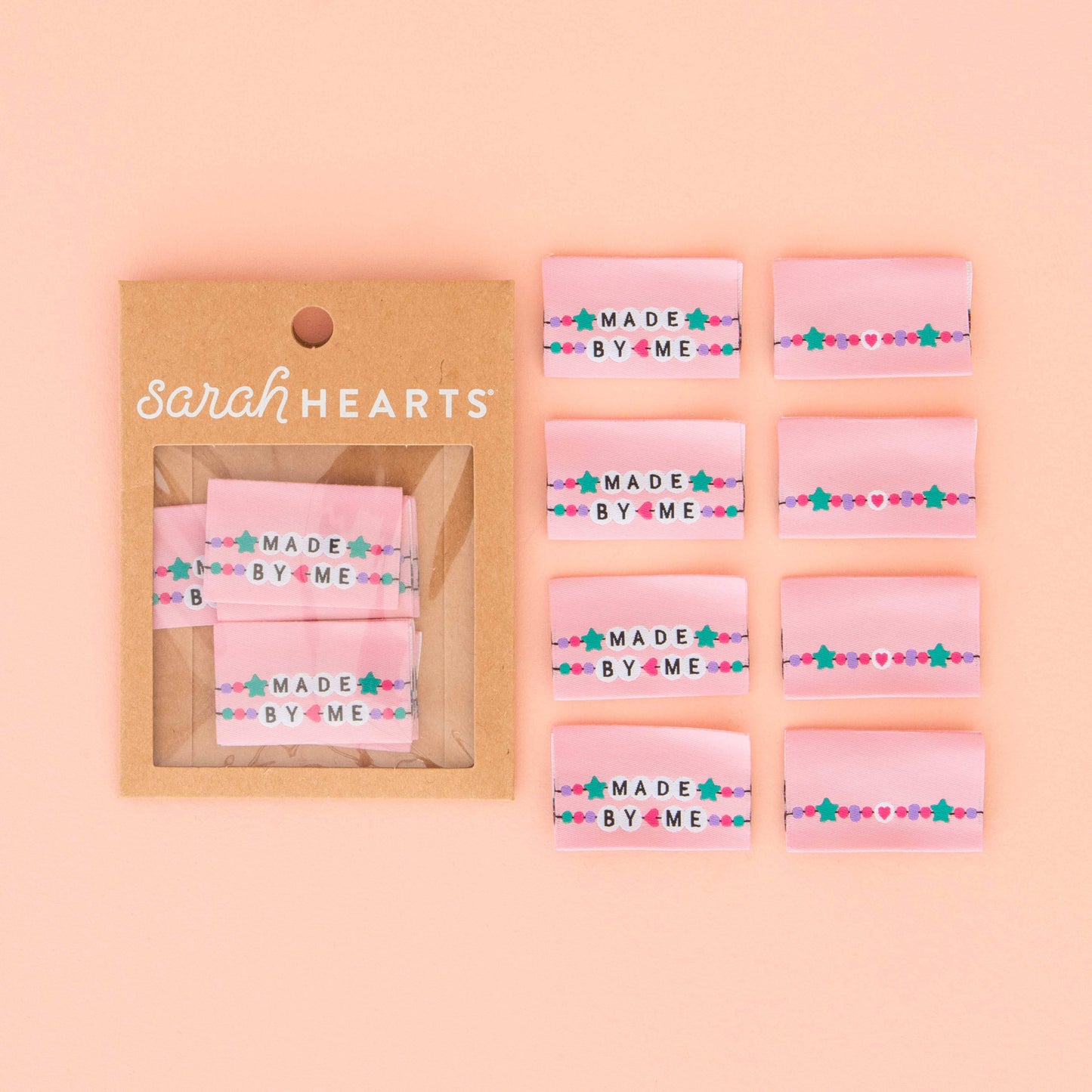 Made by Me Friendship Bracelet -Sew-In Labels by Sarah Hearts (6pk)