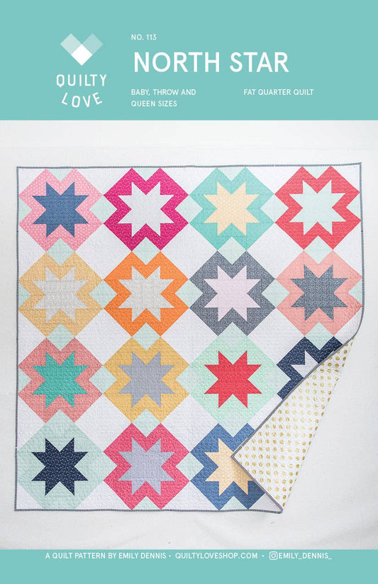 North Star Quilt Pattern – by Emily Dennis of Quilty Love