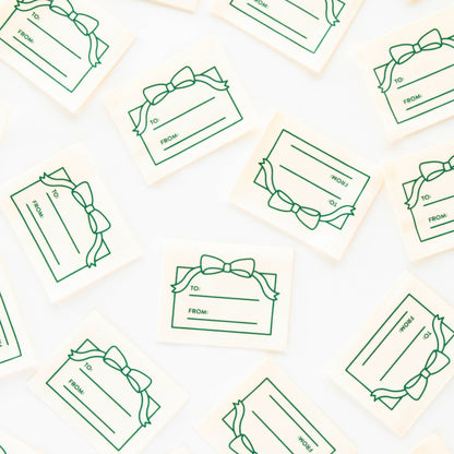 To: From: Gift Organic Cotton Write In Woven Sew-In Labels by Sarah Hearts (4pk)