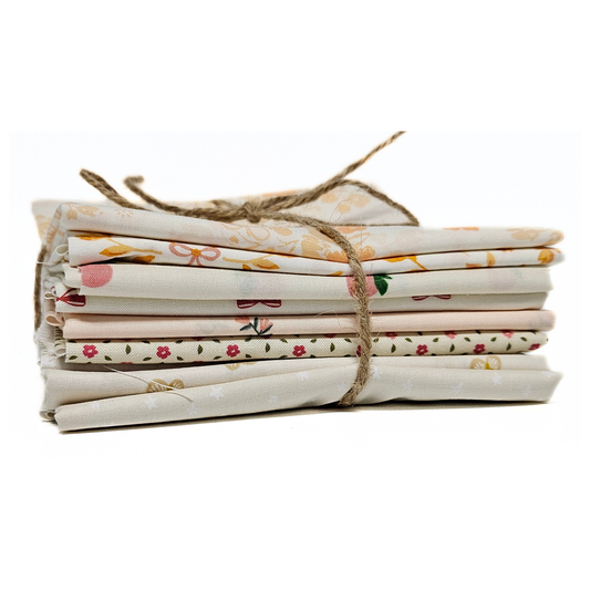 Peach Milk Tea – Curated 9 Fat Quarter Bundle