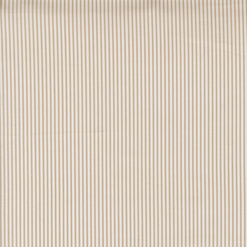 Gathered Bonbons Hazel's Stripe in Stone by Jen Kingwell for Moda – fine tan and cream vertical stripe (18298 11)