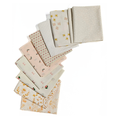 Peach Milk Tea – Curated 9 Fat Quarter Bundle