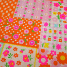 Kanon fabric in Orange by Antique Fabric Pinks