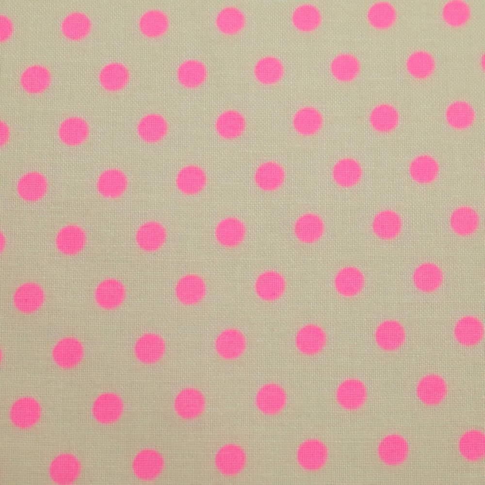 Retro Dot Vanilla White close up