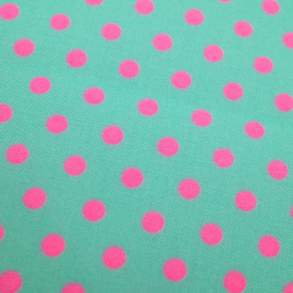 Retro Dot Light Blue close up