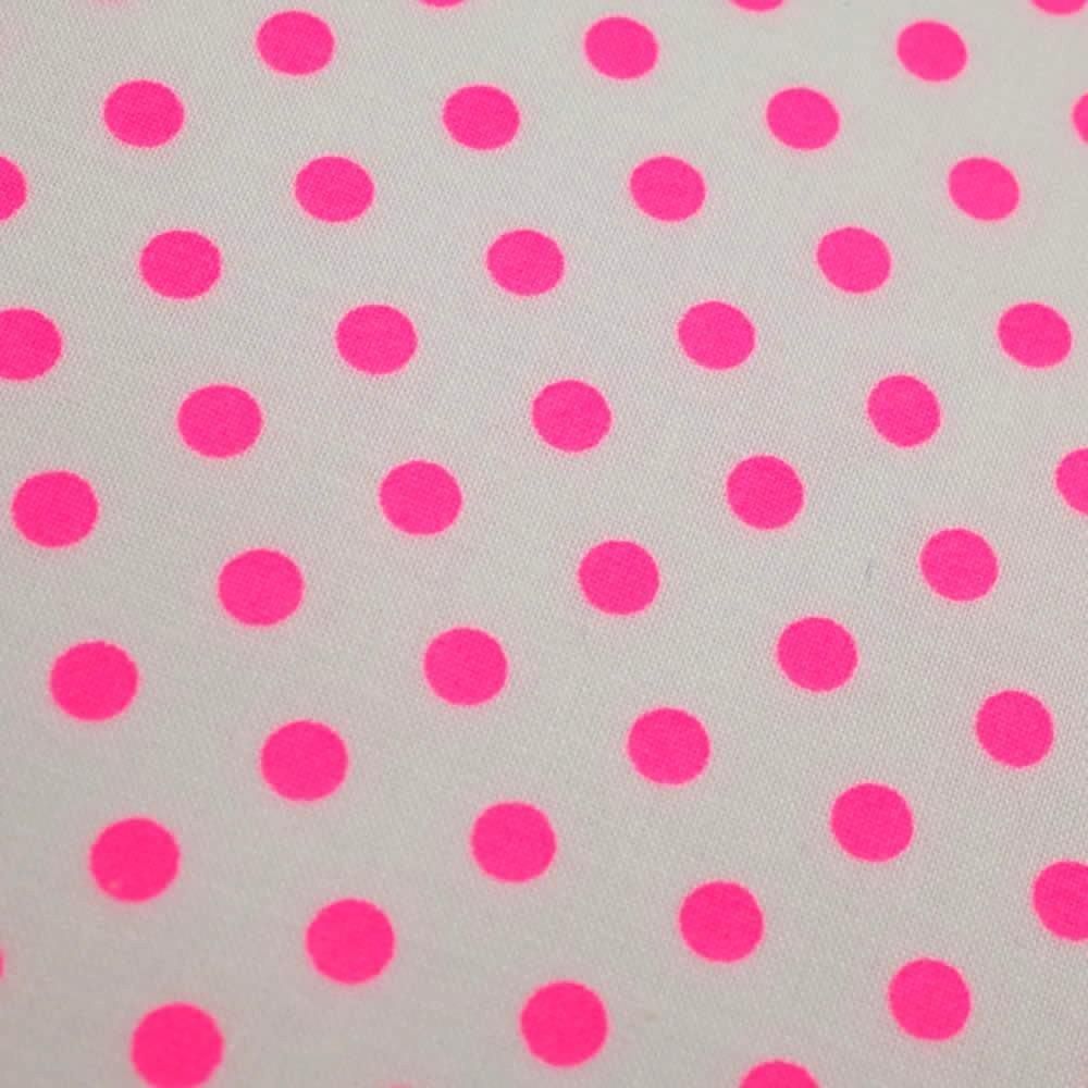 Retro Dot fabric in Pure White by Antique Fabric Pinks