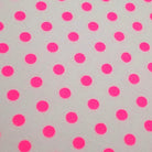 Retro Dot fabric in Pure White by Antique Fabric Pinks