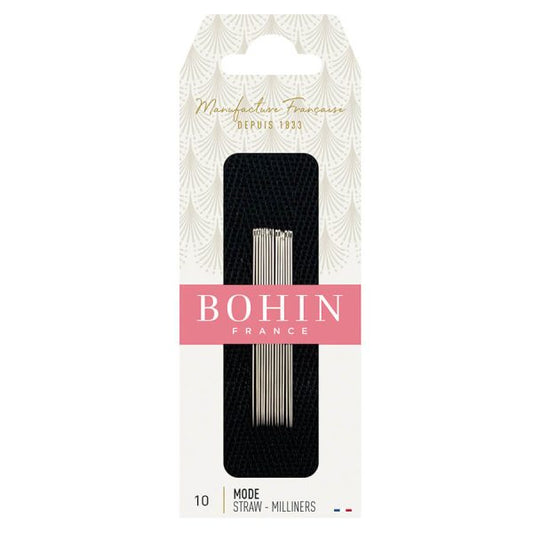 Bohin Milliner Needles No. 10 – Pack of 15
