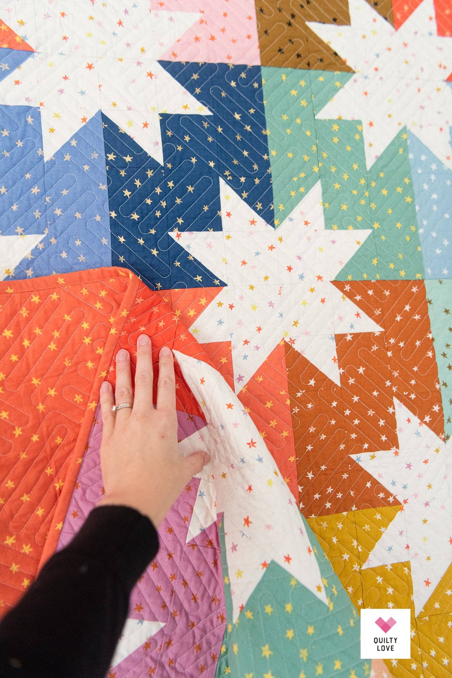 Star Pop Quilt Pattern – by Emily Dennis of Quilty Love