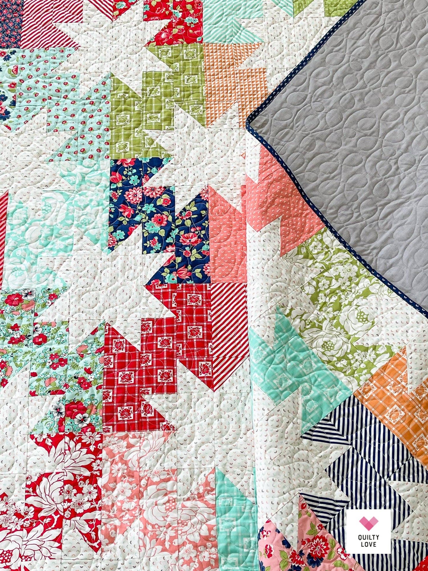 Star Pop Quilt Pattern – by Emily Dennis of Quilty Love