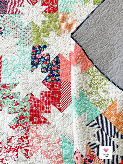 Star Pop Quilt Pattern – by Emily Dennis of Quilty Love