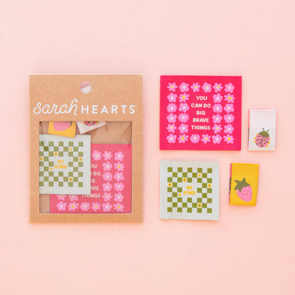 Joyful June Multipack Woven Sew-In Labels by Sarah Hearts (4pk)