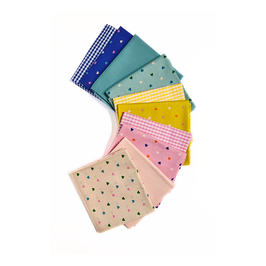 Sweetheart Gingham — Curated 10 Fat Quarter Bundle