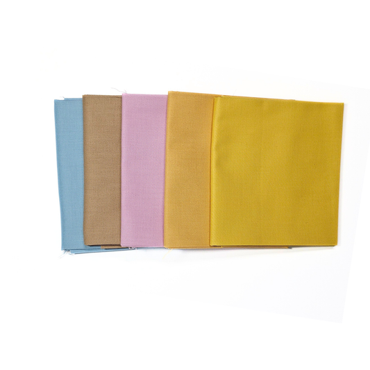 Golden Hour Solids — Curated 5 Fat Quarter Bundle