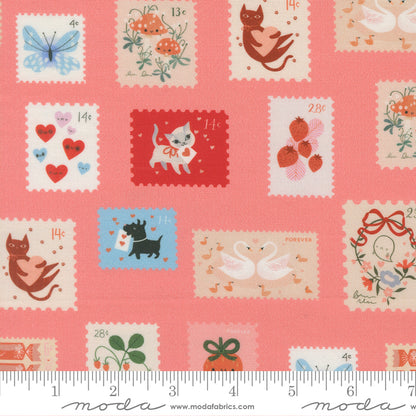 Funny Valentine – Stamps – Coral – Lizzy House (37143 14)