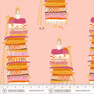 Heather Ross Favorites Princess and the Pea in Pink by Heather Ross for Windham Fabrics – shown with a ruler for scale (39658D-5)