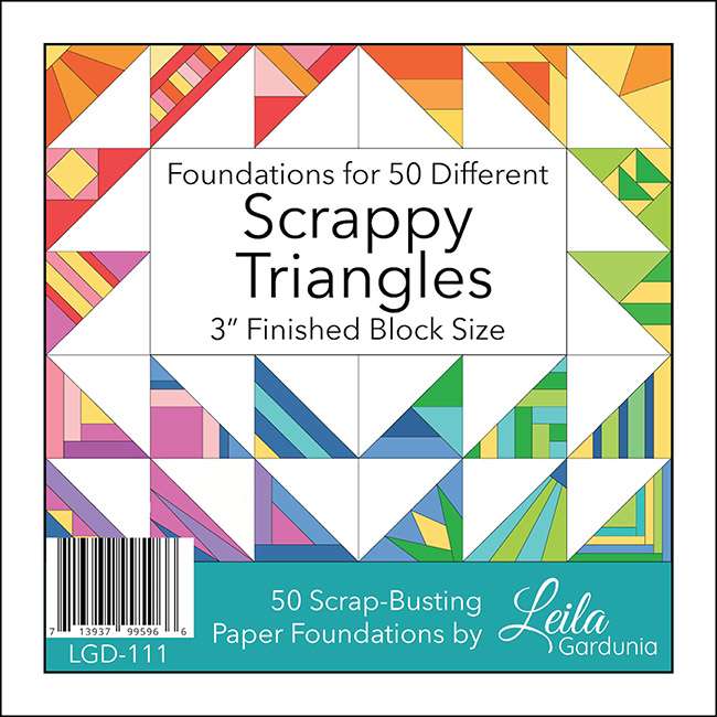 3 inch Scrappy Triangles Foundation Paper Pad by Leila Gardunia - cover