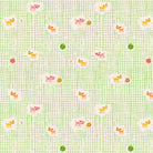 Heather Ross Favorites Kitten Plaid in Green by Heather Ross for Windham Fabrics – pale green windowpane check with kittens tucked into it (40929D-2)