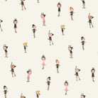 Heather Ross Favorites Ballerinas in Cream by Heather Ross for Windham Fabrics – little dancers scattered across a soft cream ground (40932D-5)