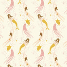 Heather Ross Favorites Underwater Sisters in Blush Pink by Heather Ross for Windham Fabrics – mermaids and swimmers drifting across a pale ground (40943D-11)