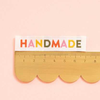 Handmade (Muted Colours) Woven Sew-In Labels by Sarah Hearts (8pk)