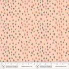 Heather Ross Favorites Field Strawberries in Blush by Heather Ross for Windham Fabrics – shown with a ruler for scale (50899D-2)